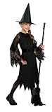 Halloween Concepts Child &acute; s Witch Costume with Flocked Velvet Spider Web Fabric, Large - B000GWDZDG