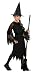 Halloween Concepts Child's Witch Costume with Flocked Velvet Spider Web Fabric, Large