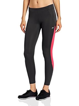 New Balance Leggings Go 2 (Negro / Fucsia)