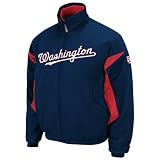 MLB Washington Nationals Premier Lightweight Fullzip Thermabase Jacket, Pro Navy/Pro Sctl Nationals Rd, X-Large