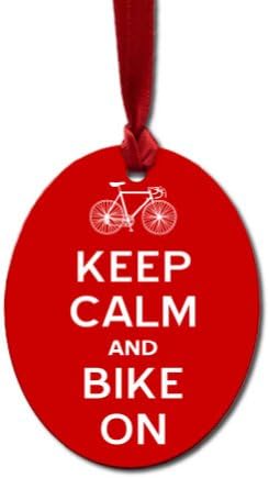 Oval Cycling Ornament