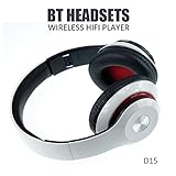 Inepo Bluetooth Wireless Foldable Headphone Stereo - iNepo Bluetooth Wireless Foldable Hi-fi Stereo Headphone for Smart Phones & Tablets (white-D15)