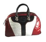 Gucci - Gucci Handbags (Red/White/Black) 181524 Patent Leather Snow Glam Boston Bag