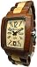 Tense Sandalwood & Maple Two Tone Rectangular Mens Watch J8102SM
