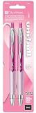 uni-ball Pink Ribbon 207 Retractable Medium Point Gel Pens, 2 Pack (1745148)
