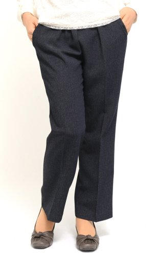 爽やかデニムスタイル 【 デニム 調 ストレッチ パンツ 】 快適 な 綿混 素材 おしゃれなサイドステッチ（ 股下 60cm ）タイセイ 869