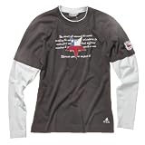 O.C.K. Langarmshirt Männer, anthrazit/weiß