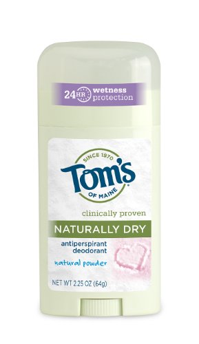 Tom's OF Maine Women's Natural Powder Naturally Dry Antiperspirant, 2.25 Ounce (Pack of 2)