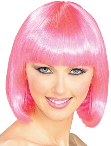 Childrens Toyshop  Toys : Hot Pink 70s style Bob Wig