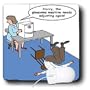 Rich Diesslins Funny General - Editorial Cartoons - Eye Doctor - Glaucoma Test - Mouse Pads