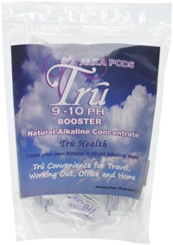 Trualka Ph Boosters: Stable Concentrate with Negative Ions (Orp), [Converts Standard 16.9 Oz Water Bottles to 9-10 Ph Alkaline Water] 10 Ml [24 Count]