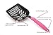 PETSCATCH Teflon Coated Cat Litter Scoop with Solid Core Aluminum Handle, Pink