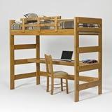 Woodcrest Heartland Honey Loft Bed with Desk - WCM527