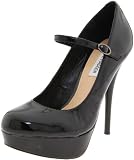 Steve Madden Women's Cougarr Mary Jane Pump,Black Patent,10 M US