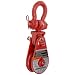Gunnebo-Johnson SB 4S 4BS Single Sheave Snatch Block with Swivel Shackle, 3/8" - 1/2" Rope, 4 ton Load Capacity, 4" Sheave