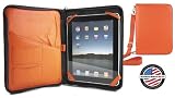 41ksXITZEWL. SL160  NewerTech iFolio   Premium Orange Leather Case Holder/Folio for iPad/iPad 2