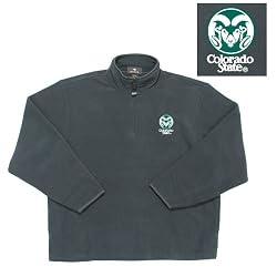 Colorado State Rams NCAA "Glacier" Fleece Pullover Sweatshirt (Dark Pine)