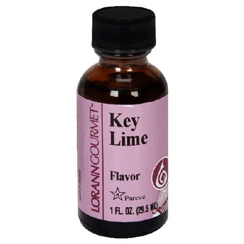 LorAnn Natural Flavoring Oils, Natural Key Lime Oil, 1-Ounce Bottles (Pack of 5) by LorAnn Oils