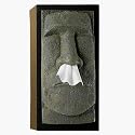 Tissue Box Cover Face Easter Island "Moai" Statue Head
