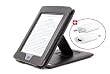 DURAGADGET Funda Y Cubierta Negra De Piel Aut�ntica Con Soporte Para El Nuevo Kindle De Amazon TOUCH, TOUCH 3G, Wi-Fi, Monitor 6" E Ink (Ultima Generaci�n, Abril 2012) + Cargador De Red El�ctrica (NO Funciona Con El Amazon Kindle)