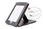 DURAGADGET Funda Y Cubierta Negra De Piel Aut�ntica Con Soporte Para El Nuevo Kindle De Amazon TOUCH, TOUCH 3G, Wi-Fi, Monitor 6" E Ink (Ultima Generaci�n, Abril 2012) + Cargador De Red El�ctrica (NO Funciona Con El Amazon Kindle)