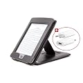 DURAGADGET Funda Y Cubierta Negra De Piel Aut�ntica Con Soporte Para El Nuevo Kindle De Amazon TOUCH, TOUCH 3G, Wi-Fi, Monitor 6" E Ink (Ultima Generaci�n, Abril 2012) + Cargador De Red El�ctrica (NO Funciona Con El Amazon Kindle)