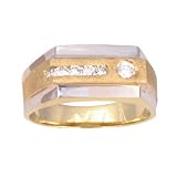 14K Men's 2-Tone .30 CTW Diamond Ring