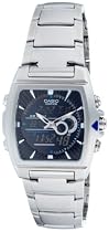 Casio - EFA-120D-1AVEF - Montre Homme Multifonctions - Quartz analogique et digitale - Bracelet acier