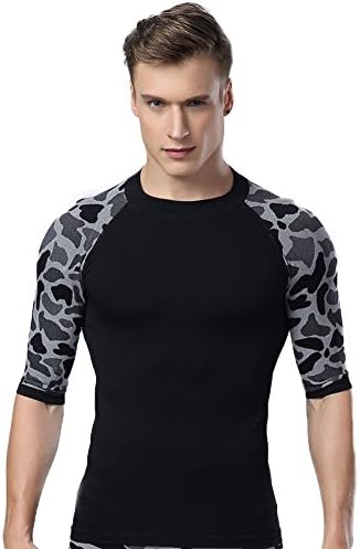 HAKUMA Men's Sports Apparel Short Sleeves Skin Tights Shirts