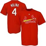 Yadier Molina St. Louis Cardinals Name and Number T-Shirt (Large)
