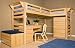 University Loft GRAD-xx-TRIPLE-xx Graduate Series Extra Long Triple Lindy Loft Finish: Natural, Orientation: Left-Facing