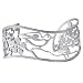 Nurturing Birds Blossom Tree Stencil Stainless Steel Cuff Bracelet