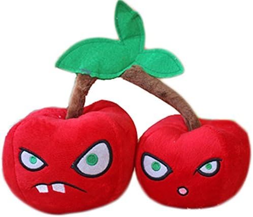 Ilucky Plants Vs Zombies Double Cherry Bombs Plush Doll Toys