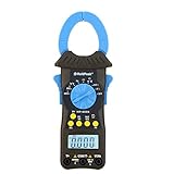 HoldPeak HP-6205 デジタルクランプメータ （6000カウント / オートレンジ / キャパシタンス / 抵抗 / 周波数 / 温度テスト / オートLCDバックライト付き ）【並行輸入