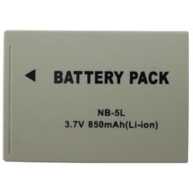 icklefrog NB-5L Battery for Canon Digital IXUS 90 IS, 800 IS, 850 IS, 860 IS, 870 IS, 900 ti, 950 IS, 960 IS, 970 IS, Canon Powershot SD700, SD700 IS, SD800 IS, SD900