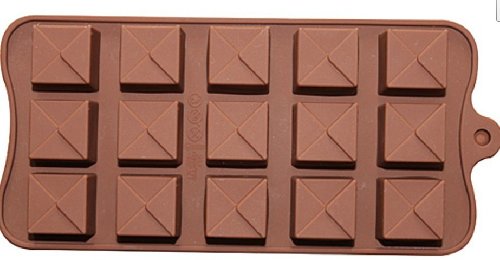 Allforhome 15 Cavities Christmas Gift Box Silicone Oven Budding Ice Cream Cake Baking Candy Making Moulds Cake Pans Handmade Soap DIY Chocolate Mold