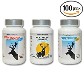 Supplements 3 in 1 Pantocrin Plus Deer Extract 5:1, Pantocrin Power Deer Extract 10:1, Elk Velvet Antler Powder