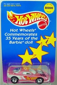 Hot Wheels Commemorates 35 Years of Barbie 1 of 8000 Car