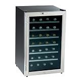 The Wine Enthusiast 28-Bottle Silent Wine Refrigerator- Stainless Steel(2720229)