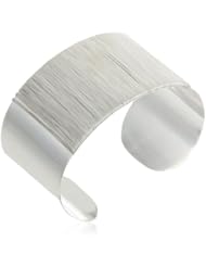 Anuja Tolia Base Metal with 22k Gold or Silver Plating Cuff Bracelet, 3"