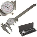 Anytime Tools Dial Caliper 6" / 150mm DUAL Reading Scale METRIC SAE Standard INCH MM