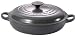 Le Creuset Cast Iron Shallow Casserole, Granite, 30 cm