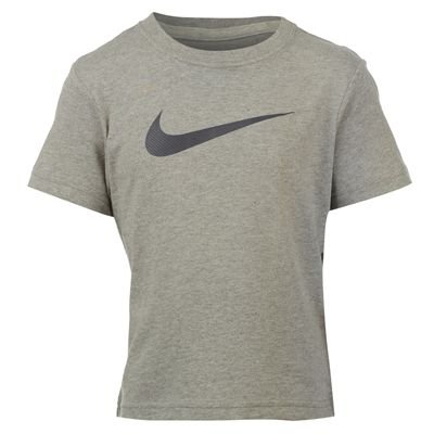 NIKE Jungen T-Shirt Big Swoosh Crw, dk grey heather, L, 404481