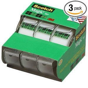 Scotch Magic Tape, 300 Inches, 3 Per Box (Pack of 2)
