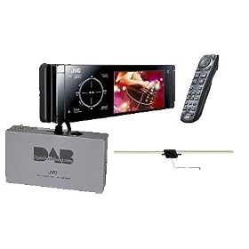 JVC KD-AVX22 Chameleon CD/DVD Receiver and JVC KT-DB1000 DAB Tuner.