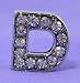 D Letter 10mm Slide Charm for Personalized Bling Dog Collar