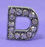 D Letter 10mm Slide Charm for Personalized Bling Dog Collar