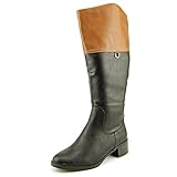 Women's Easy Street, Scotsdale Plus wide Shaft Boot BLACK TAN 8 W