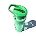 19 oz Newest Design Sports Tritan Plastic Water Bottle Straw Lid Leak Proof Flip Top Cap Portable To-Go with Handle and Cleaning Brush - Blue, Green, & Hot Pink with spout