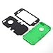 Masione™ Deluxe Hybrid High Impact Soft Silicone + Hard PC Case Cover for Apple iPhone 5S 5 5G with Screen Protector and Stylus (Black+Green)